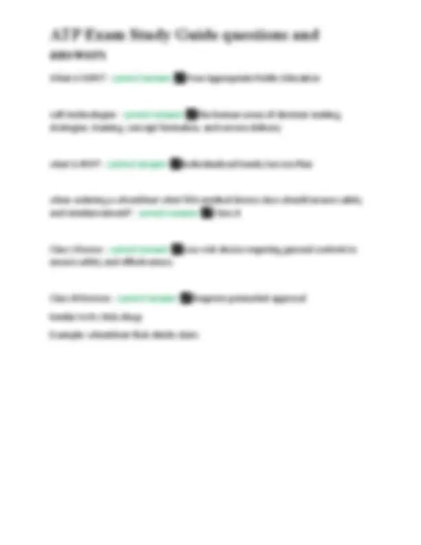 ATP Exam Study Guide: Questions and Answers on Assistive Technology ...