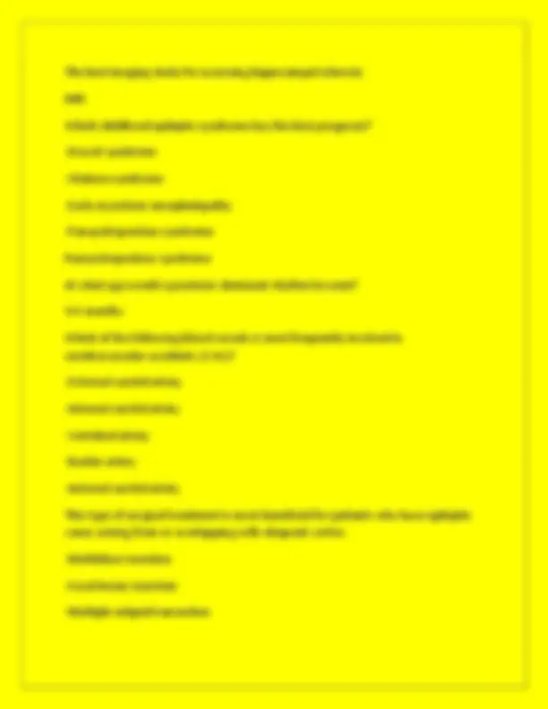 CLTM Certification Exam Questions and Answers: Epilepsy and ...
