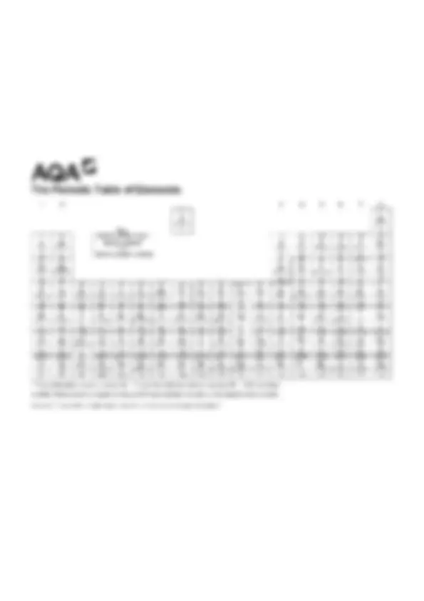 2023 AQA GCSE CHEMISTRY 8462/1H Paper 1 Higher Tier Question Paper ...