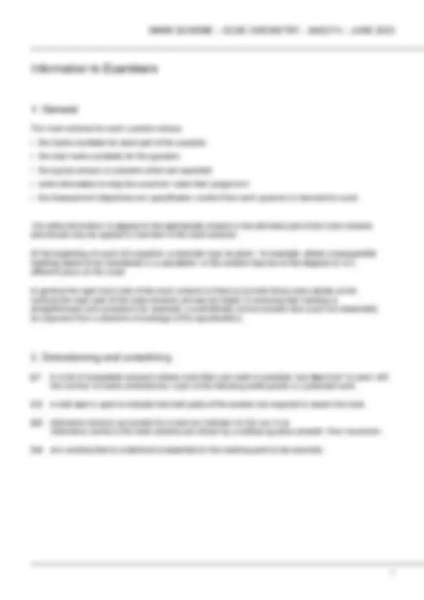 2023 AQA GCSE CHEMISTRY 8462/1H Paper 1 Higher Tier Question Paper ...