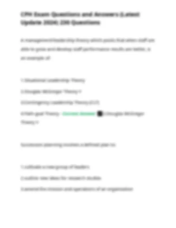 CPH Exam Questions and Answers: Public Health Principles and Practice ...