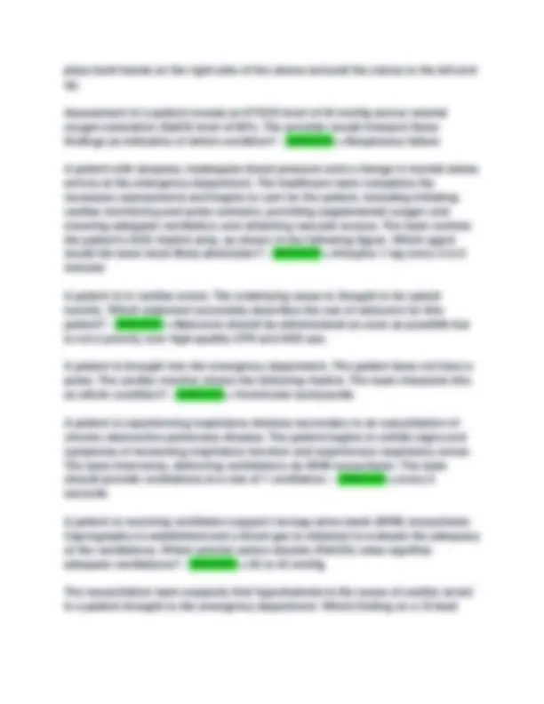 ACLS RED CROSS 2025 EMAM QUESTIONS AND ANSWERS | Exams Nursing | Docsity