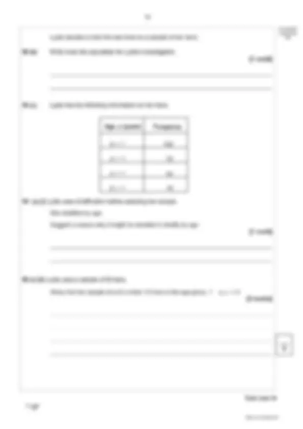 2023 AQA GCSE STATISTICS 8382/2F Foundation Tier Paper 2 Question Paper ...
