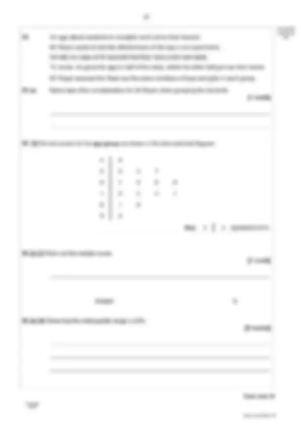 2023 AQA GCSE STATISTICS 8382/2F Foundation Tier Paper 2 Question Paper ...