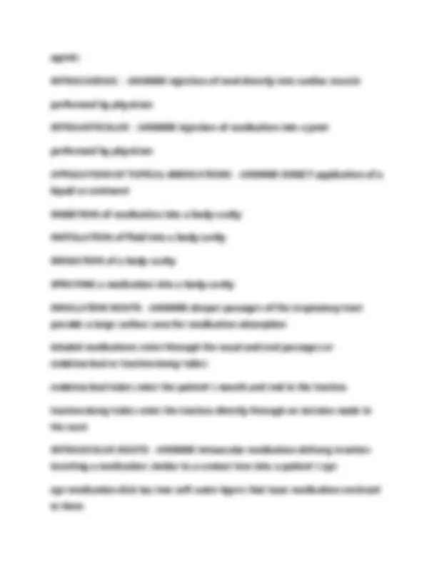 POTTER & PERRY CHAPTER 32 - MEDICATION ADMINISTRATION WITH COMPLETE ...