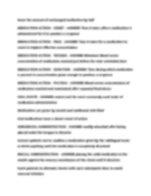 POTTER & PERRY CHAPTER 32 - MEDICATION ADMINISTRATION WITH COMPLETE ...