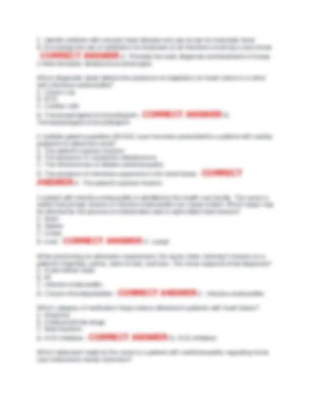 Med Surg 2 Exam 1 Practice Questions WITH 100% CORRECT ANSWERS. NEW ...