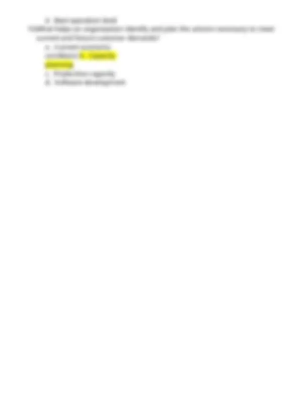 C215 Operations Management PVDC Final Exam Questions with Verified ...