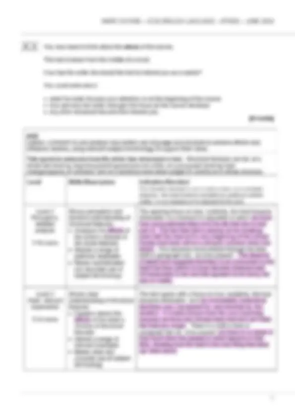Actual 2024 AQA GCSE ENGLISH LANGUAGE 8700/1 Paper 1 Question Paper ...