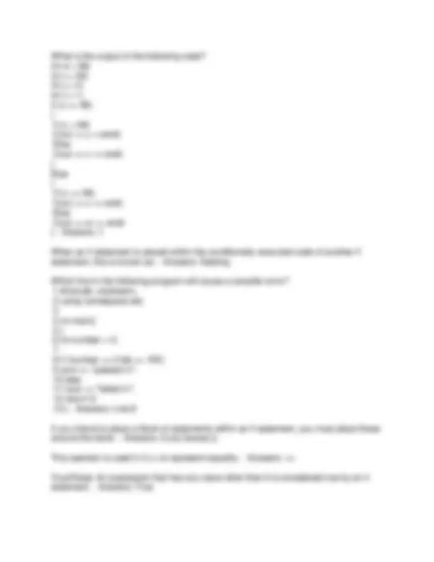 CISB 241 Final Exam Questions and Answers: C++ Programming Fundamentals ...