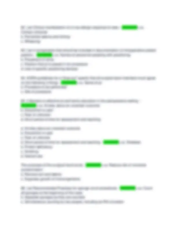AORN Periop 101 Final Exam Study Guide Exam Question And Correct Answer ...