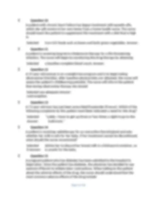 NURS-6521N Advanced Pharmacology Exam - Week 11 Questions and Answers ...