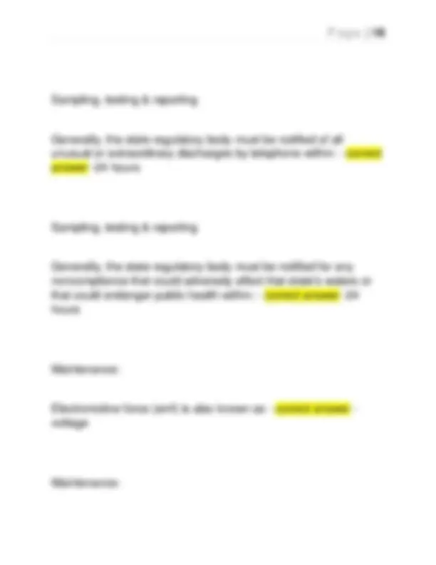 WASTEWATER OPERATOR CERTIFICATION STUDY GUIDE GRADE 1 2025. | Exams ...