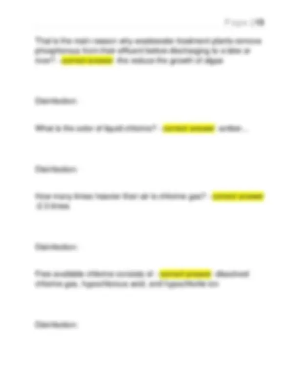 WASTEWATER OPERATOR CERTIFICATION STUDY GUIDE GRADE 1 2025. | Exams ...