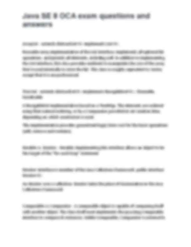 Java SE 8 OCA exam questions and answers. | Exams Java Programming ...