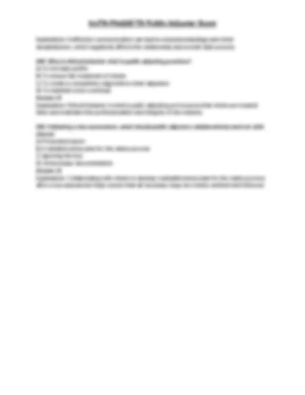 Tennessee Public Adjuster Exam: Comprehensive Guide with Questions and ...