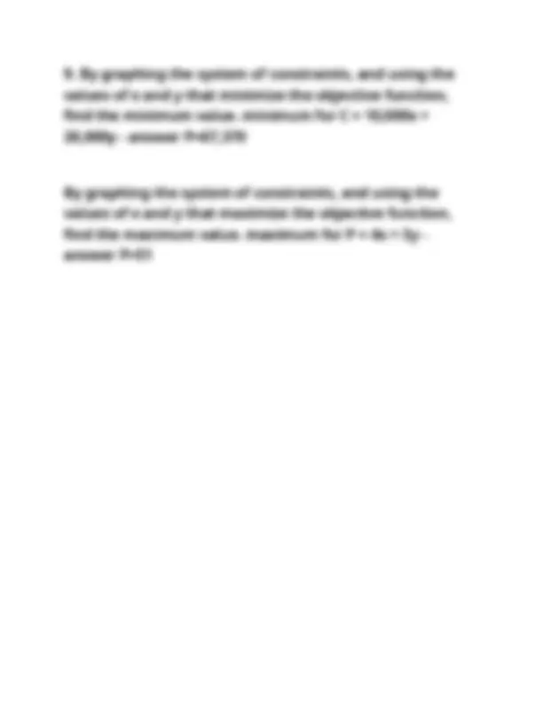 Linear Programming Exercises: Maximization and Minimization Problems ...