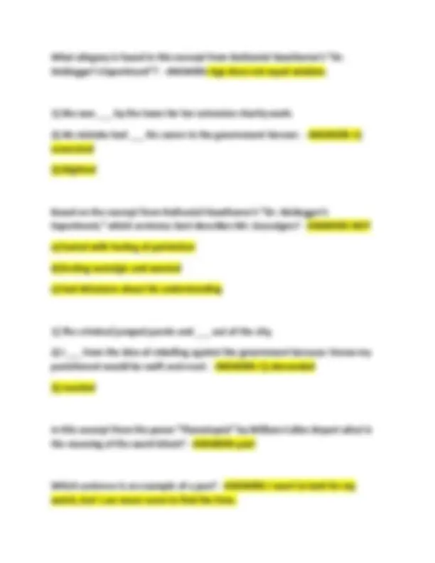 END OF SEMESTER TEST : ENGLISH 11A EXAM WITH CORRECT ACTUAL QUESTIONS ...