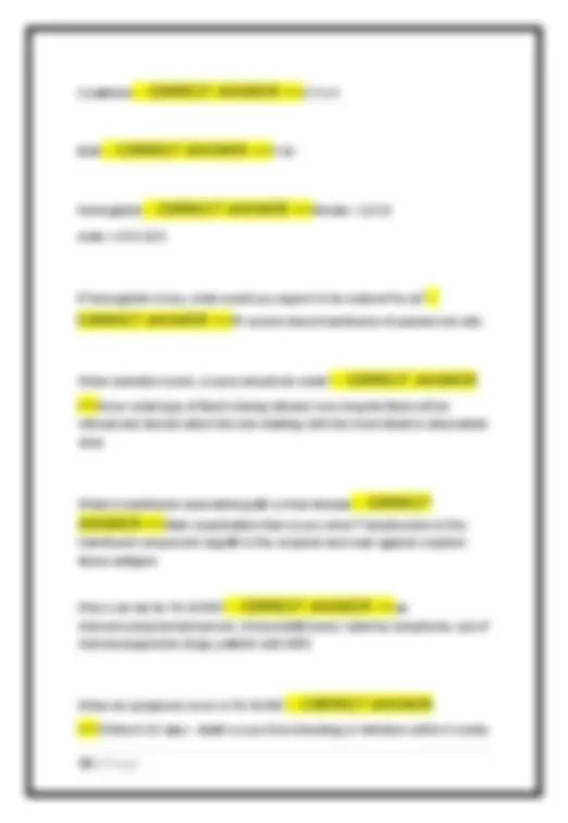 NUR 172 Hondros Final Exam Study Guide: IV Therapy, Hematology, and ...