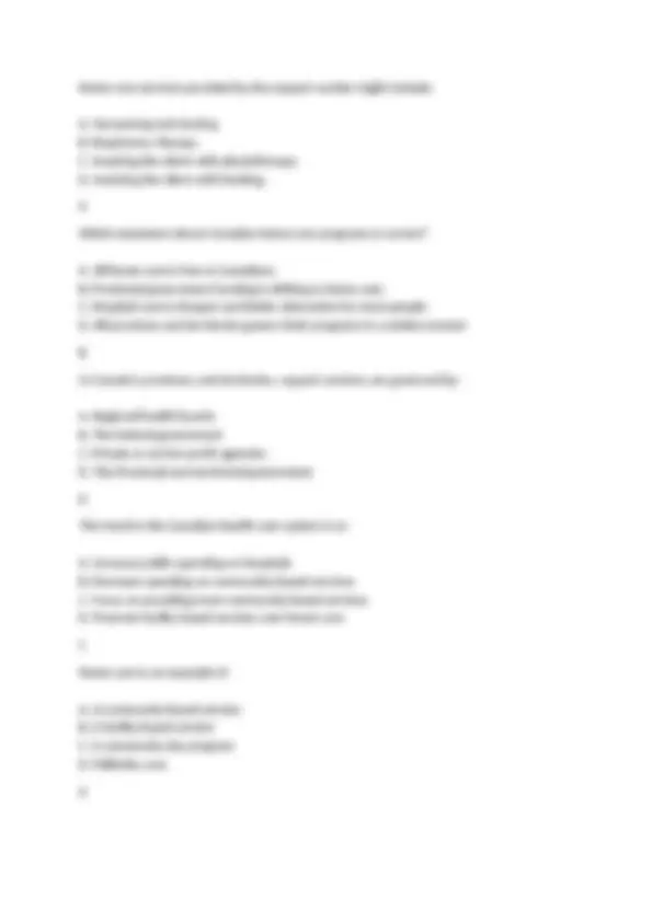 NACC PSW Review (Ch 1-7): ADL, Healthcare, and Canadian System Q&A ...