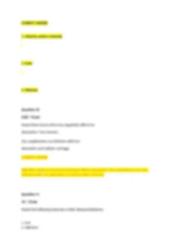 Portage Learning BIOD 121 MODULE 1 NUTRITION REVIEW FINAL EXAM ...