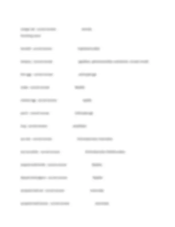 Biology 112 Lab Exam 2: Questions and Answers on Taxonomy and ...