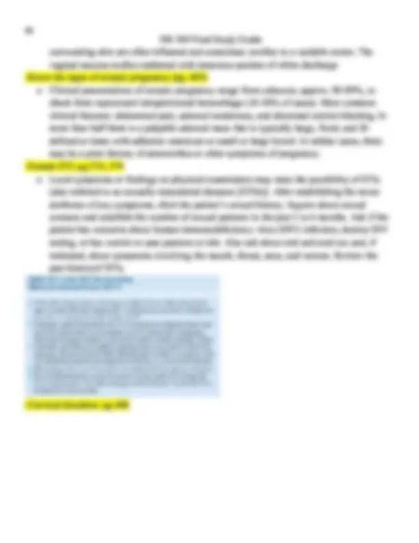 NR 509 Final Exam Study Guide (Version 1) Advanced Physical Assessment ...