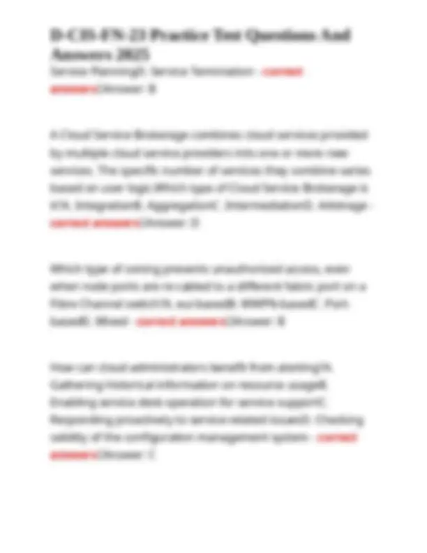 Dell Cloud Infrastructure Foundations Exam Questions Exams Nursing