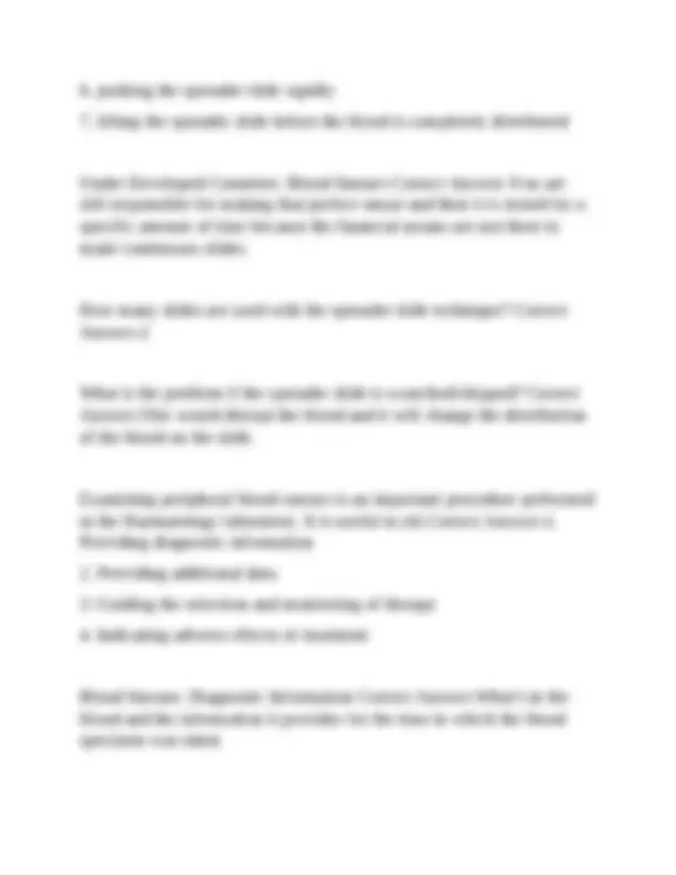 Hematology Exam Questions and Answers: A Comprehensive Guide to Blood ...