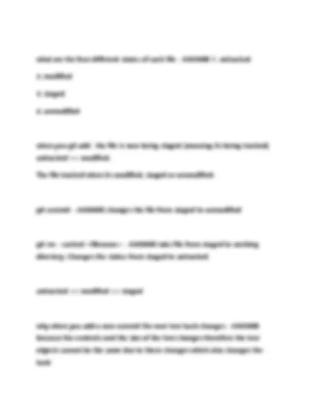 Github Test With Complete Solution | Exams Advanced Education | Docsity