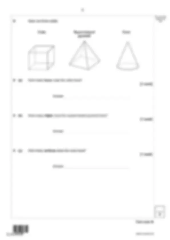 2024 AQA GCSE MATHEMATICS 8300/3F Foundation Paper 3 Question Paper ...