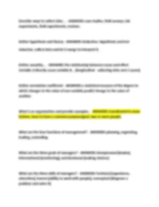 HROB 101 Exam Questions and Answers: Organizational Behavior | Exams ...