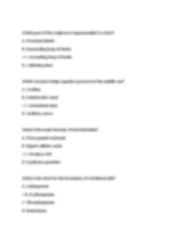 BIO 210 Final Exam Practice Questions & Answers: Key Biology Concepts ...