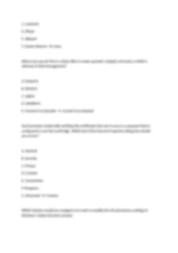 CompTIA A+ 220-1002 Core 2 Practice questions and answers Test | Exams ...
