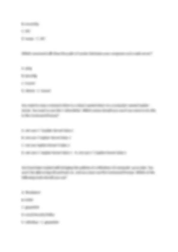CompTIA A+ 220-1002 Core 2 Practice questions and answers Test | Exams ...