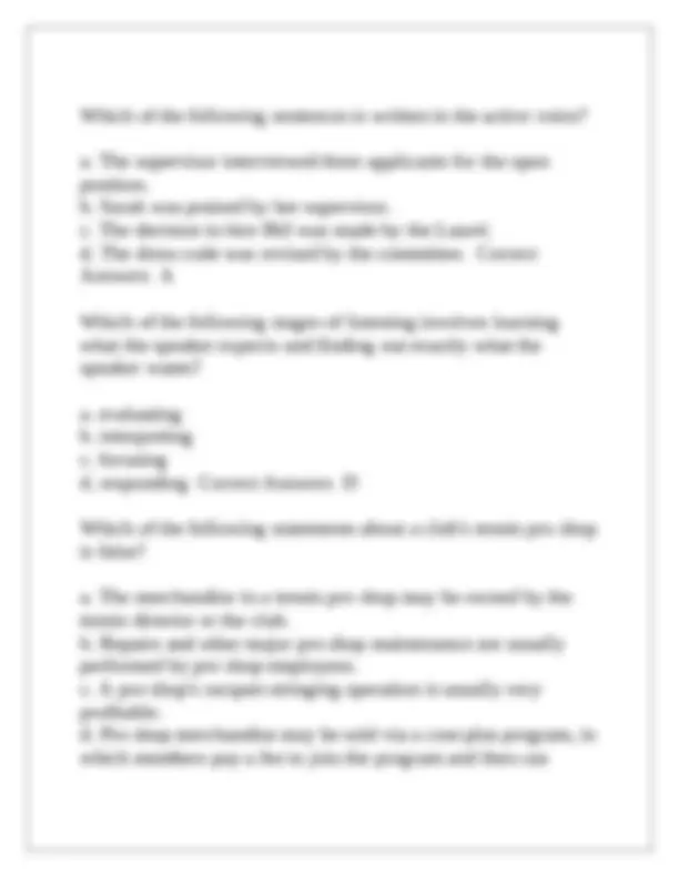 HM 316 Practice Final Exam 1 Questions With Complete Solutions | Exams ...