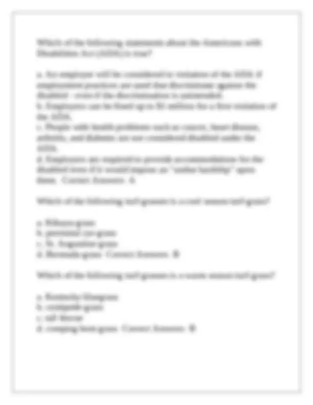 HM 316 Practice Final Exam 1 Questions With Complete Solutions | Exams ...