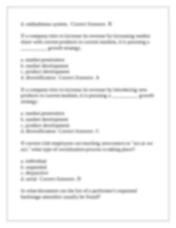 HM 316 Practice Final Exam 1 Questions With Complete Solutions | Exams ...