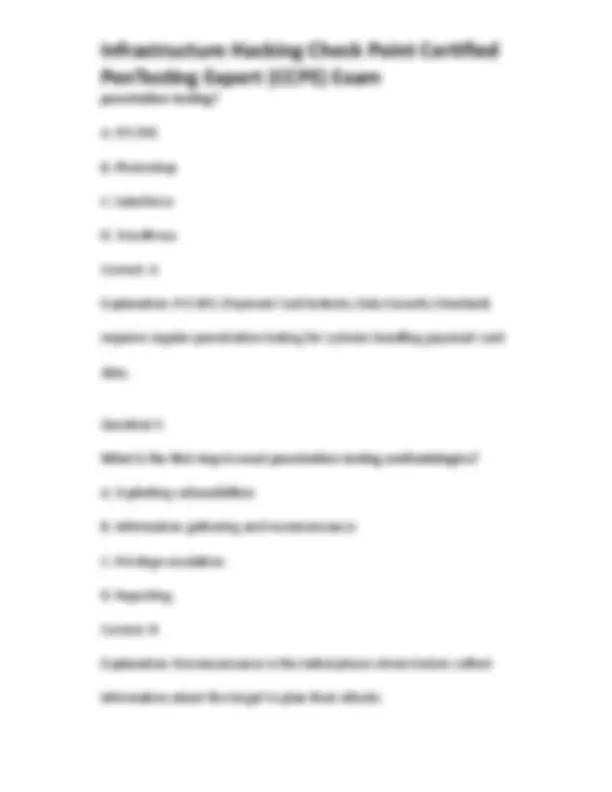 Infrastructure Hacking Check Point Certified PenTesting Expert (CCPE ...