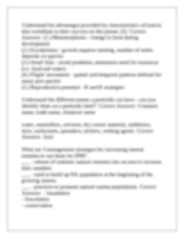 ENTM Exam 1 Questions With Complete Solution1 | Exams Nursing | Docsity