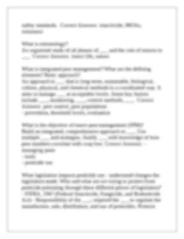 ENTM Exam 1 Questions With Complete Solution1 | Exams Nursing | Docsity