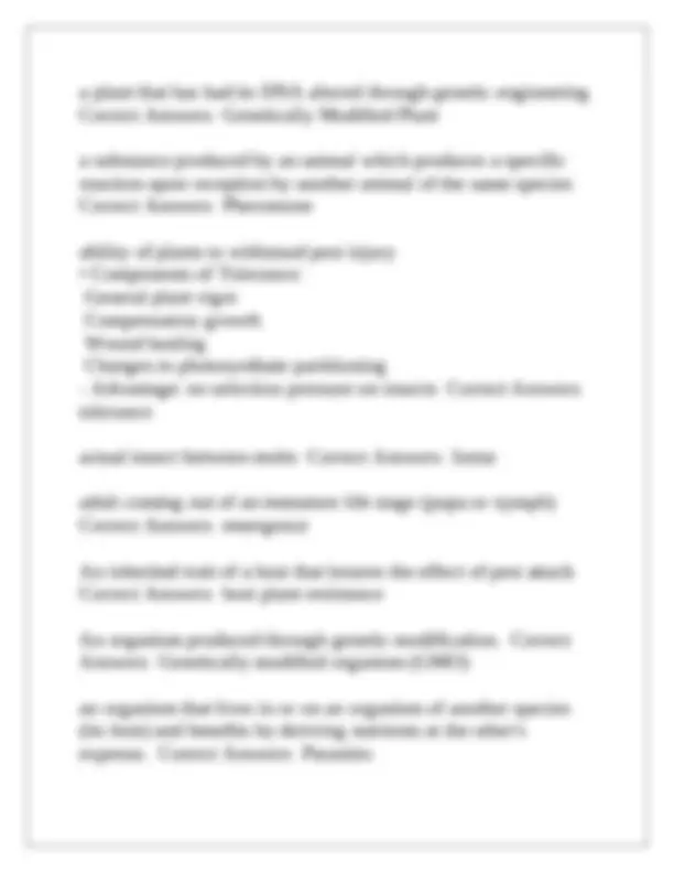 ENTM Exam 1 Questions With Complete Solution1 | Exams Nursing | Docsity