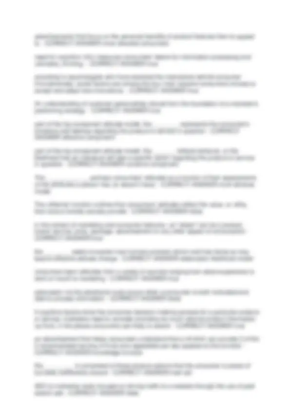 Consumer Behavior: Multiple Choice Questions and Answers | Exams ...