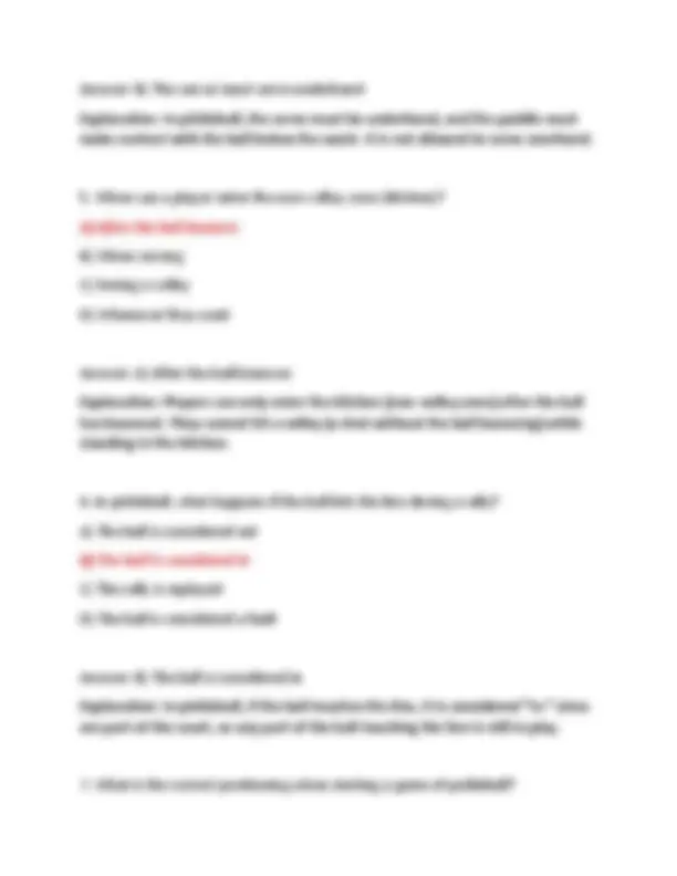Pickleball Certification Exam 2025–100 Questions with correct Answers ...