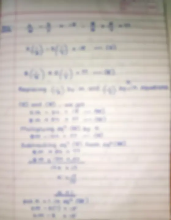 Linear Equations in Two Variables (Handwritten Notes) | Study notes ...