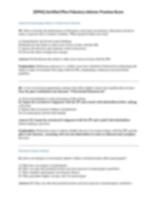 [CPFA] Certified Plan Fiduciary Advisor Practice Exam | Exams ...