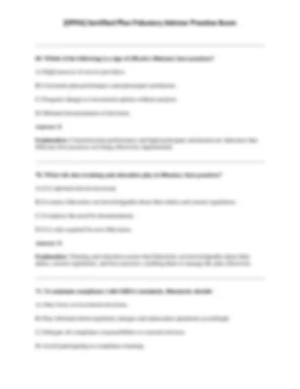[CPFA] Certified Plan Fiduciary Advisor Practice Exam | Exams ...