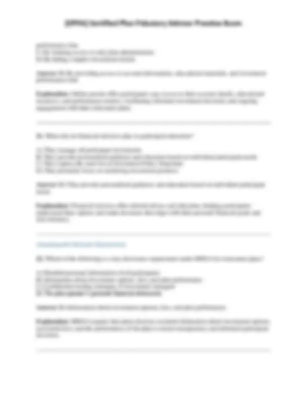 [CPFA] Certified Plan Fiduciary Advisor Practice Exam | Exams ...