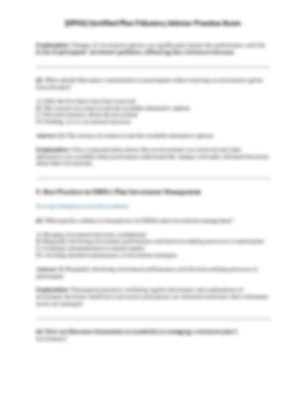 [CPFA] Certified Plan Fiduciary Advisor Practice Exam | Exams ...