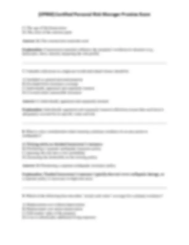 [CPRM] Certified Personal Risk Manager Practice Exam | Exams Technology ...